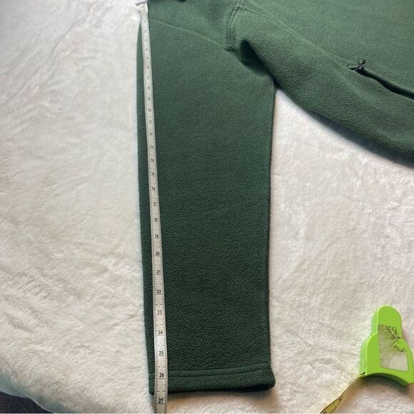 L.L. Bean Vintage Green T Snap Fleece Pullover Size Large - Picture 11 of 11